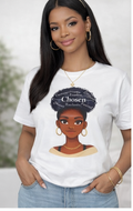 Natural Hair Chosen Queen Shirt – Black Woman Empowerment Tee | Afro Pride Shirt | Melanin Graphic Tee