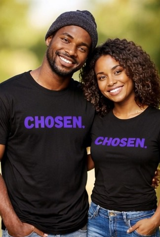 Chosen Shirt | Inspirational Graphic Tee | Faith Based Streetwear | Motivational Minimalist Shirt | Live With Purpose Tee | Unisex Empowerment Shirt