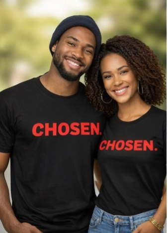 Chosen Shirt | Inspirational Graphic Tee | Faith Based Streetwear | Motivational Minimalist Shirt | Live With Purpose Tee | Unisex Empowerment Shirt
