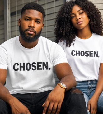 Chosen Shirt | Inspirational Graphic Tee | Faith Based Streetwear | Motivational Minimalist Shirt | Live With Purpose Tee | Unisex Empowerment Shirt