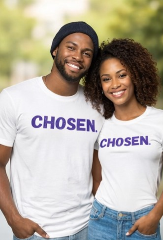 Chosen Shirt | Inspirational Graphic Tee | Faith Based Streetwear | Motivational Minimalist Shirt | Live With Purpose Tee | Unisex Empowerment Shirt
