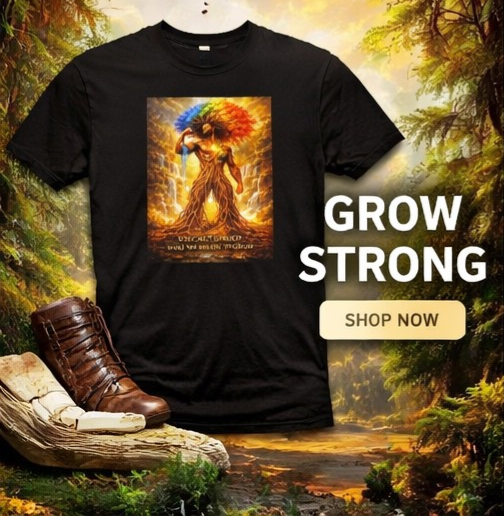 You Can’t Uproot What Was Meant to Grow Shirt, Motivational Graphic Tee, Inspirational Strength Shirt, Afrocentric Art T-Shirt, Growth Mindset Apparel Male Shirt