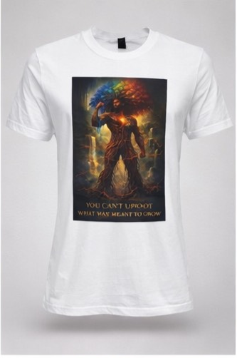You Can’t Uproot What Was Meant to Grow Shirt, Motivational Graphic Tee, Inspirational Strength Shirt, Afrocentric Art T-Shirt, Growth Mindset Apparel Male Shirt