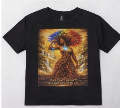 You Can’t Uproot What Was Meant to Grow Shirt, Empowerment T-Shirt, Inspirational Afro Art Tee, Growth Mindset Graphic Tee, Black Woman Art Shirt