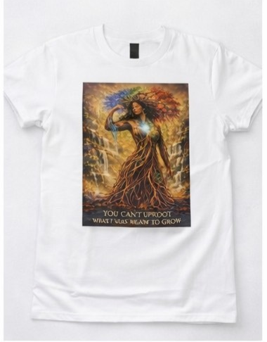 You Can’t Uproot What Was Meant to Grow Shirt, Empowerment T-Shirt, Inspirational Afro Art Tee, Growth Mindset Graphic Tee, Black Woman Art Shirt